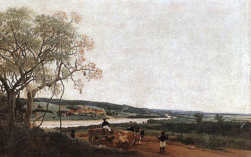 Frans Post The Ox Cart is a painting by Frans Post, China oil painting art